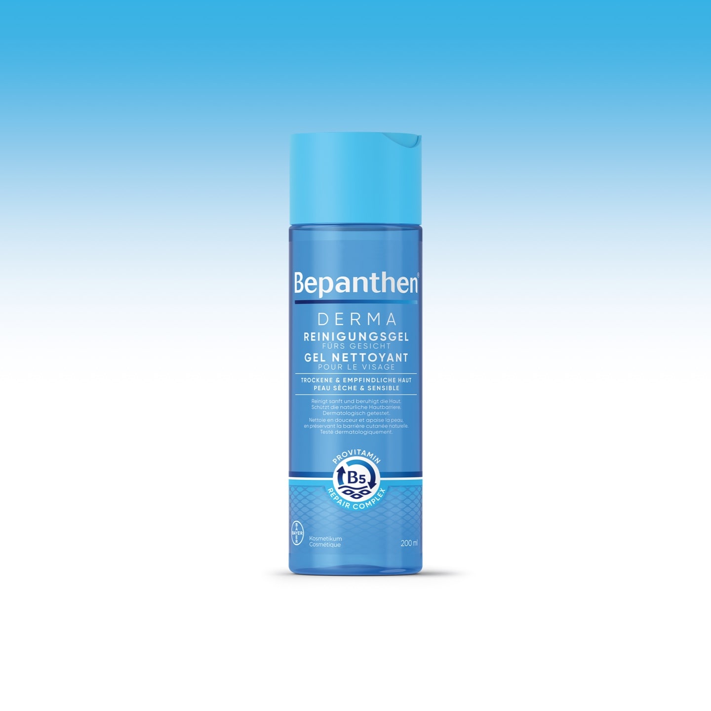 Gel nettoyant pour la peau sèche du visage I Bepanthen® DERMA